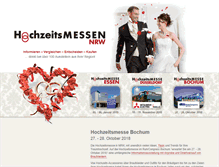 Tablet Screenshot of hochzeitsmesse-bochum.de